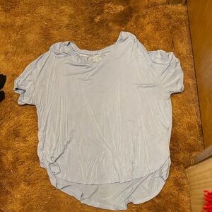 Time and Tru Light Blue Short Sleeve Top